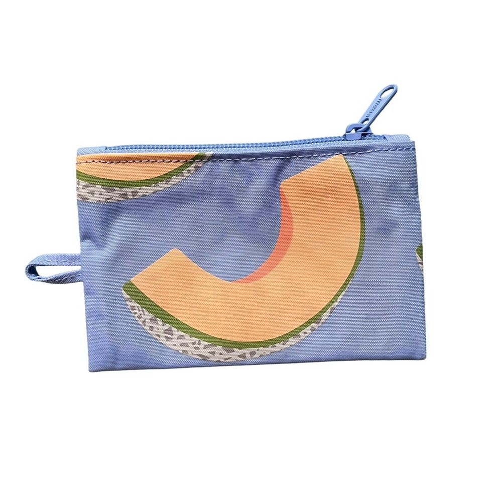 Baggu cantaloupe small flat pouch
